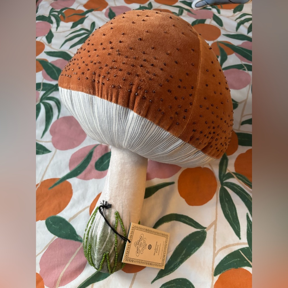 John Derian for Target Mushroom Pillow ❤️ 🍄‍🟫❤️